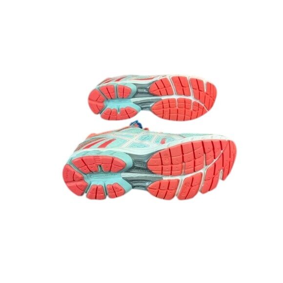 Asics Gel Flux women's athletic sneaker size 9.5 aqua neon orange NEW with tags - Picture 5 of 6